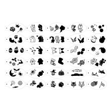 30Pcs Face Paint Stencils Face Painting Templates for Holiday Party Bi