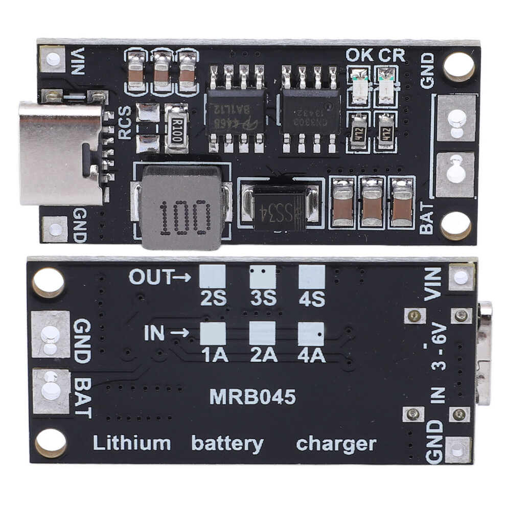 Lithium Battery Charger Board 3S Type C To 12.6V Contact Boost 2Pcs 1A 8491373792579