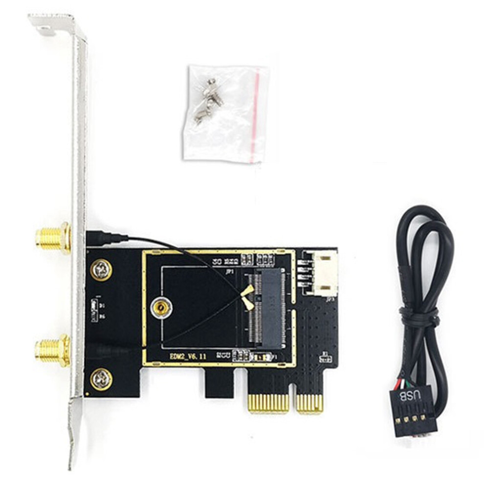 Photos - Other for Computer NGFF M.2 to PCIE Network Card Adapter Card PCIE Adapter Card Supports NGFF M.2 Wireless Network Card