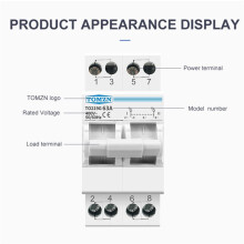 TOMZN 2P 63A MTS Dual Power Manual Transfer Isolating Interlock Circuit Breaker Din Rail Isolating Discounnecting
