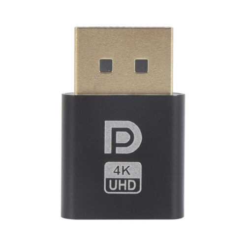4K  Dummy Plug DP Virtual Display Adapter EDID Headless  Emulator for PC  Video Card