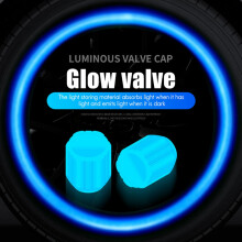 10Pcs Glow Valve Cap Fluorescent Glow Automobile Motorcycle Bicycle Wheel Tire Hub Luminous Cap Decoration