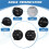For  Prius 30 XW30 2009-2015 Prius C Aqua Button Multifunction Steering Wheel  Control Button Panel Rubber 8