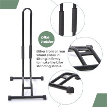 Bike Stand Bicycle Floor Parking Rack Storage Stand with Sponge Pad Black Bike Holder Bicycle Accessories