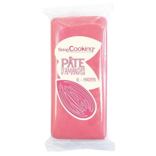 Pasta de amêndoa - Rosa - 200 g