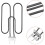 For  66631 Heating Elements Barbecue Grill Heating Pipe  Q140 Q1400 Replacement Accessories,EU Plug 3