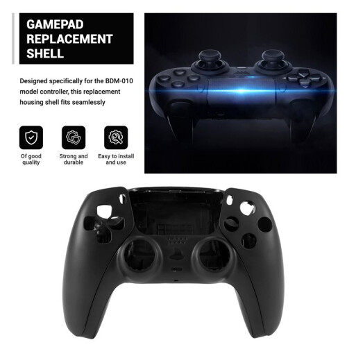 Repair Part for PS5 BDM-010 Controller Housing Shell Game Controller Shell Cover with Buttons Black 2