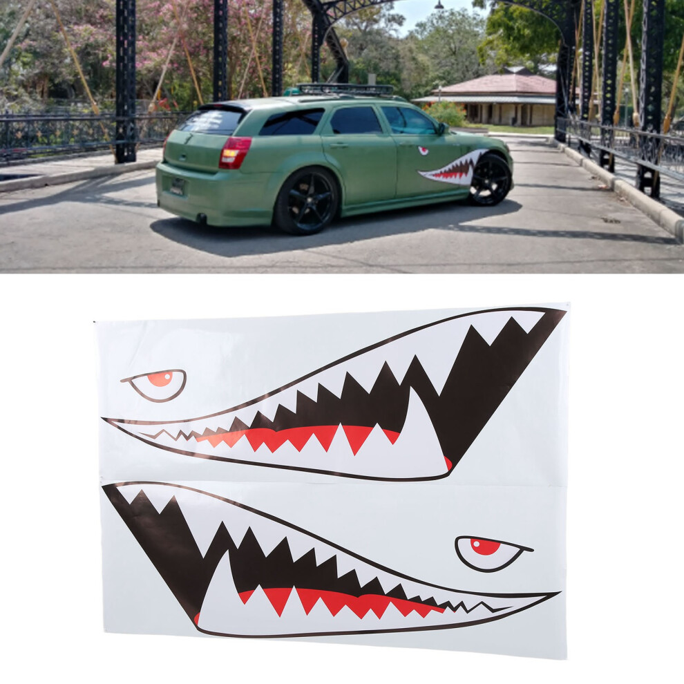 Portable Shark Mouth Tooth Car Exterior Decal For Truck Van Boat - Side Sticker 9451372746934