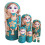 7x Russian Nesting Doll Figures Matryoshka Dolls for Birthday Hallowee 1