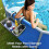 Poolside Storage Basket with Pool Cup Holder, Outdoor Pool Storage Container Basket for Above Pool/Frame Pool 5