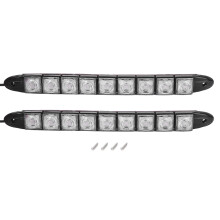 Waterproof Daytime Running Light Car Fog Light Super Bright Flexible Installation LED Light Bar High Temperature Resistant Universal Fit Xenon White