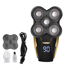 Flex Floating Heads for Head Shaver with Wet and Dry Design, Universal Replacement Heads Compatible with Many Brands, 5 Blades Head Shaver with Water