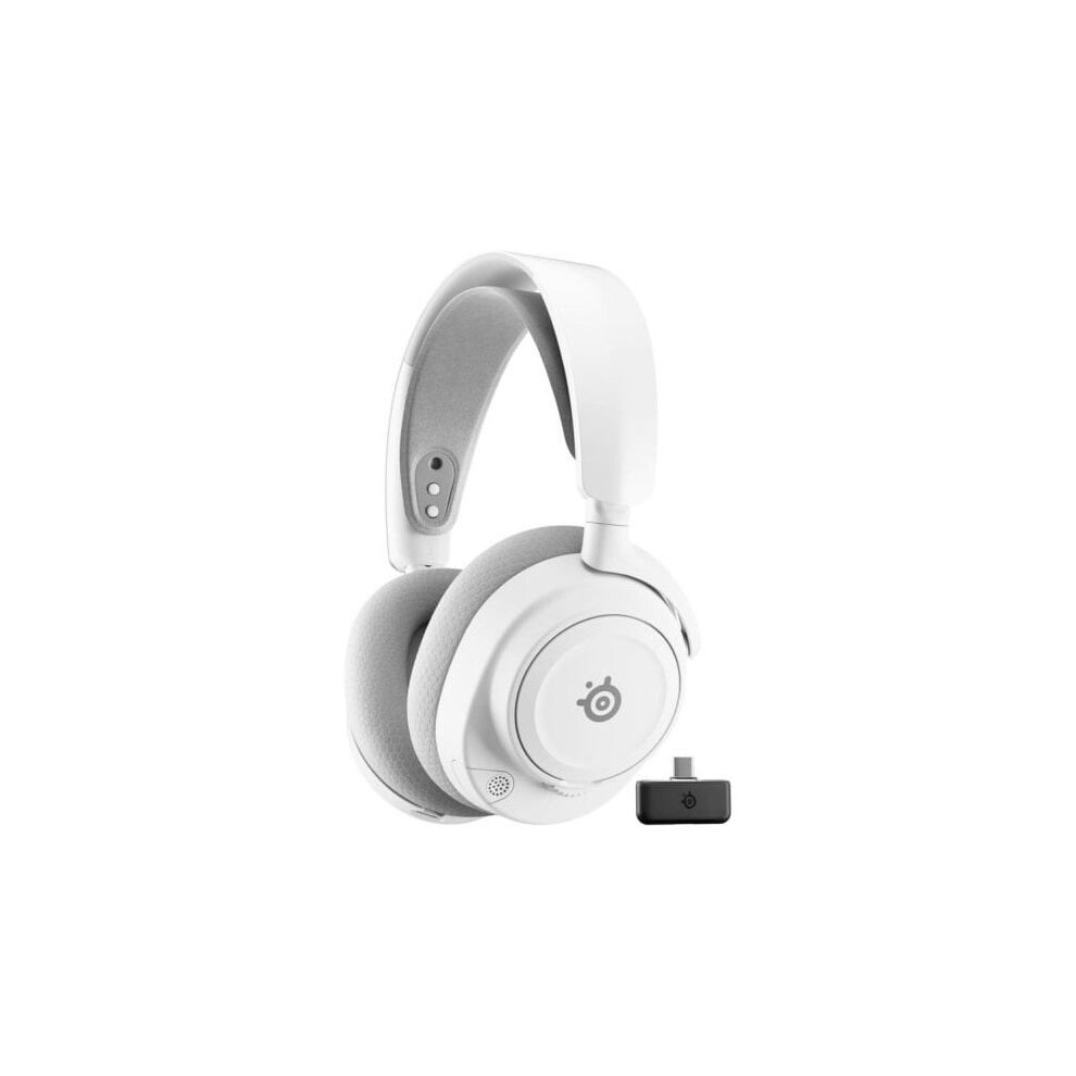 Steelseries Arctis Nova 7 Gen 2 Wireless Bluetooth And Wireless Gaming Headphones With Noise Cancellation White