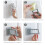 Heavy Duty 4 Hole Clothes Hanger Storage Hook Folding Adhesive Hanger Hook 6