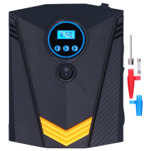 Compressore d'aria digitale con spegnimento automatico, gonfiatore per pneumatici multifunzione e illuminazione a LED, dimensioni compatte, luce LED