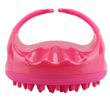 Exfoliant pour cuir chevelu humide ou sec, brosse de cuir chevelu en silicone pour l'élimination des pellicules, brosse à cheveux ergonomique