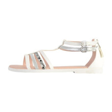 Sandale fille - Geox - Juniors Karly - Blanc-Argent - Confort exceptionnel - Bride