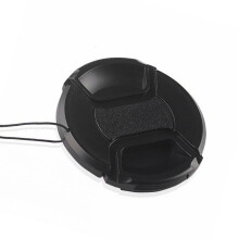 58mm Black Camera Lens Cover - Universal ABS Protective Cap