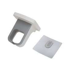 Bathroom Bliss, support mural adhésif étanche pour outils de soins capillaires, design peu encombrant, sans perçage, compatible avec une variété