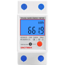 Tehomittari vaihtovirtajärjestelmille, energiamittari jännitemittarilla ja virtamittaritoiminnoilla, wattimittari, kWh-taajuus, tehokerroin