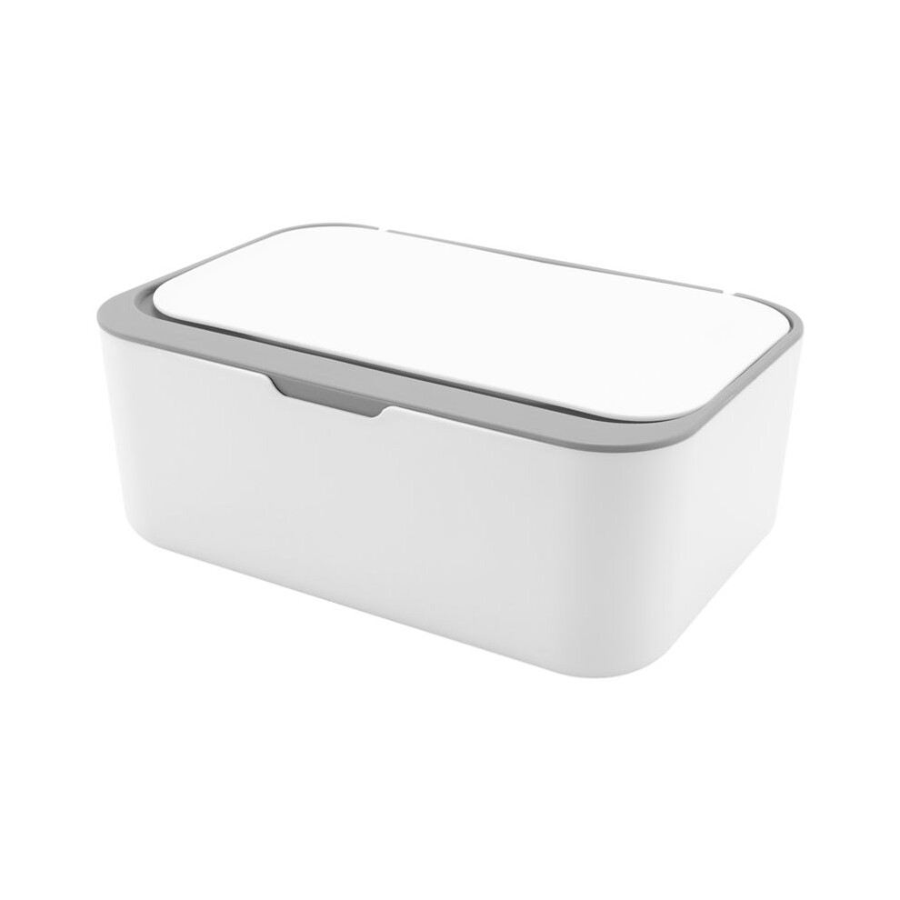Wet Wipe Dispenser,Baby Napkin Storage Box Holder Container Dust-Proof Wet Tissue Box For Home, Office (Gray) Gray Semoic