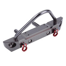 RC Crawler Front Bumper CNC Racing Metal Aluminum Front Bumper Increases Authenticity Designed To Protect Chassis Durable And Sturdy With LED Lights