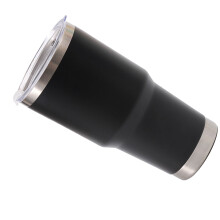 900ML Edelstahl-Isolierkaffee-Tasse - Schwarz, Große Kapazität