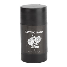 Veganer Tattoo-Balsam zur Heilung und Farbintensivierung. Reich an natürlichen Ölen und Buttern. Einfache Anwendung dank drehbarem Design. Für