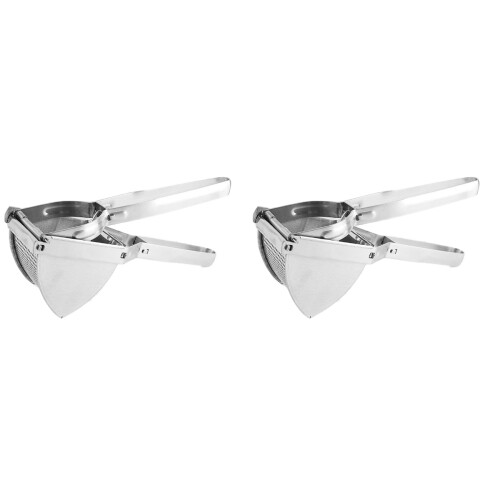 2Pièces Outil Cuisine -Purée Multifonction Couleur Argent 1