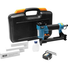 Chiodatrice pneumatica - GÜDE - Set KN 14 - 1800 graffette - 6 bar - Valigetta di trasporto