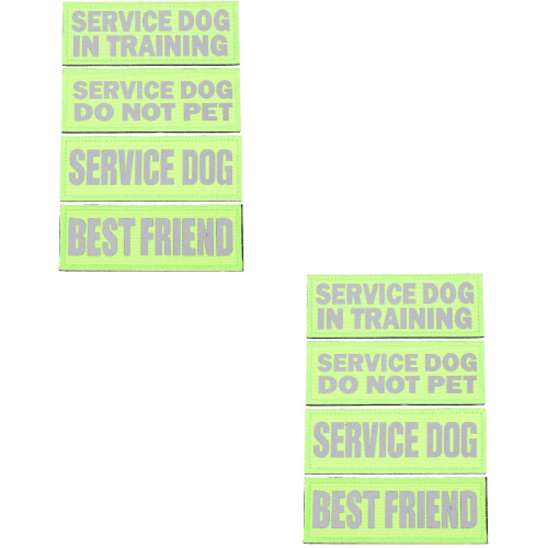 8Pièces Patch Accessoire Durable Nylon Vert Usage Extérieur 2