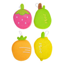 12Pièces Balle De Bain Enfant Fruitée Couleur Assortie Douce Et Souple