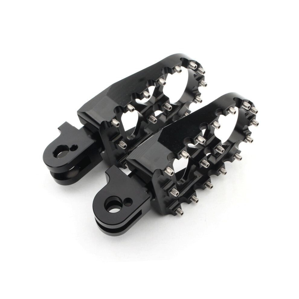 (Black) Motorcycle Footpeg Rear Footrest Detachable Back Passenger Foot Peg Black 5759983894063