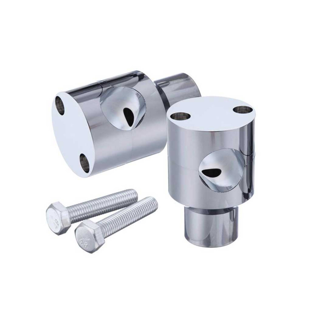 Pack Of 2 Motorcycle Handlebar Risers Aluminum Alloy Universal 25Mm 5759983892946
