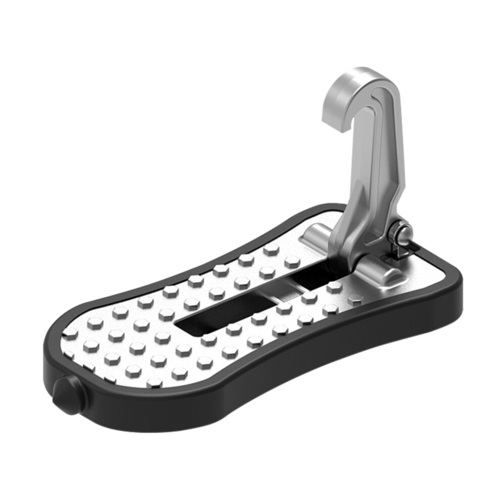 (Silver) Car Pedal Aluminum Alloy Roof Rack Step Strong Bearing Capacity Safety Silver 5759983894599