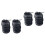 2Pièces Outil Nettoyage Pieds Noir Compact Résistant 4