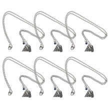 18Pièces Colliers Pendentifs Argenté Design Pizza Confortable