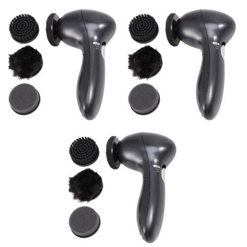 3Pièces Brosse Chaussures Noir Durable Et Facile À Utiliser 2