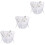 3Pièces Cols Faux Chiffon Accessoire Décoratif 5
