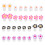 64Pièces Outils Pédicure Séparateurs En Silicone Colorés Réutilisables 2