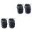 2Pièces Outil Nettoyage Pieds Noir Compact Résistant 3