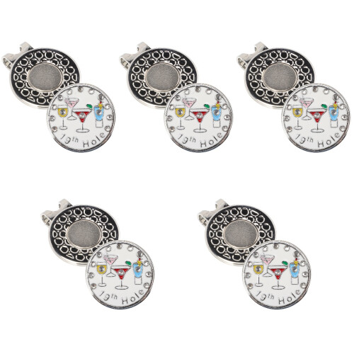 5St Multifunctionele Golfs Hoedclip Met Balmarker Golfs Geschenk 2