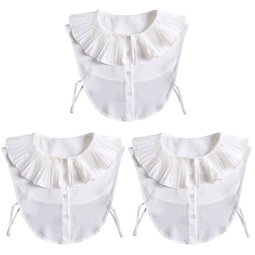 3Pièces Cols Faux Chiffon Accessoire Décoratif 1