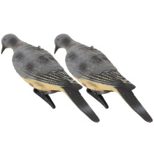 4Pièces Mini Statue De Pigeon En Pe Pour Décor Paysage