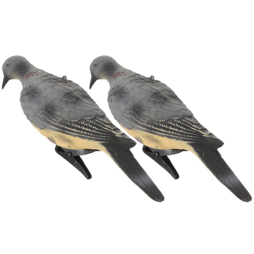 4Pièces Mini Statue De Pigeon En Pe Pour Décor Paysage