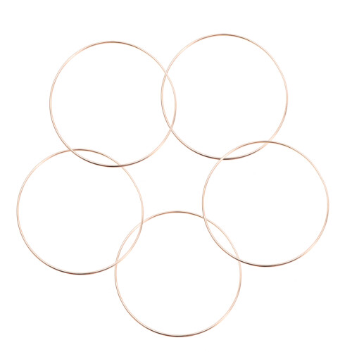 10Pièces Cercles Métalliques Dorés Pour Dreamcatcher