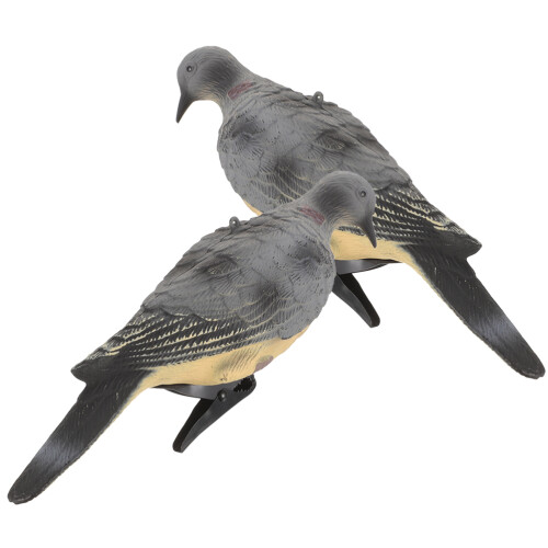 4Pièces Mini Statue De Pigeon En Pe Pour Décor Paysage 2