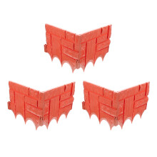 12Pièces Bordure De Jardin Rouge En Plastique Résistant Pour Paysage