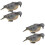 4Pièces Mini Statue De Pigeon En Pe Pour Décor Paysage 7