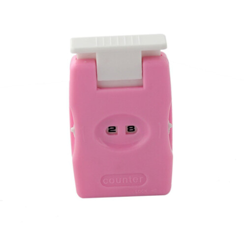 2Pièces Compteur Manuel Rose Pour Points Tricot Portable À